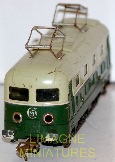 JEP LOCO VAPEUR (électrique) 120 noire + tender 1930 20 cm échelle O